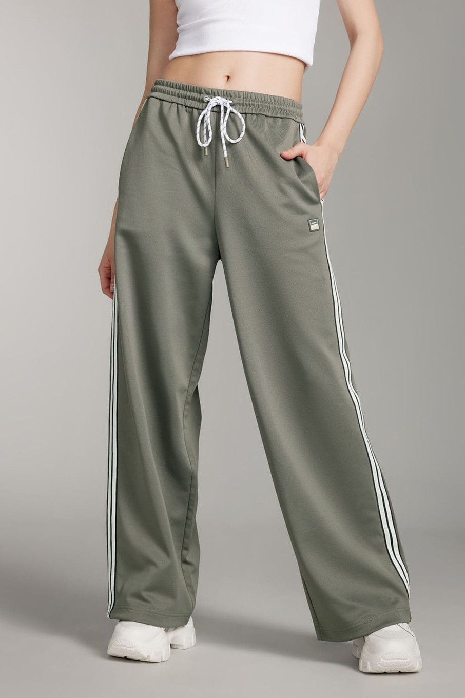 MISS SIXTY Pants & Jumpsuits | Elastic High-Waist Straight Leg Pants