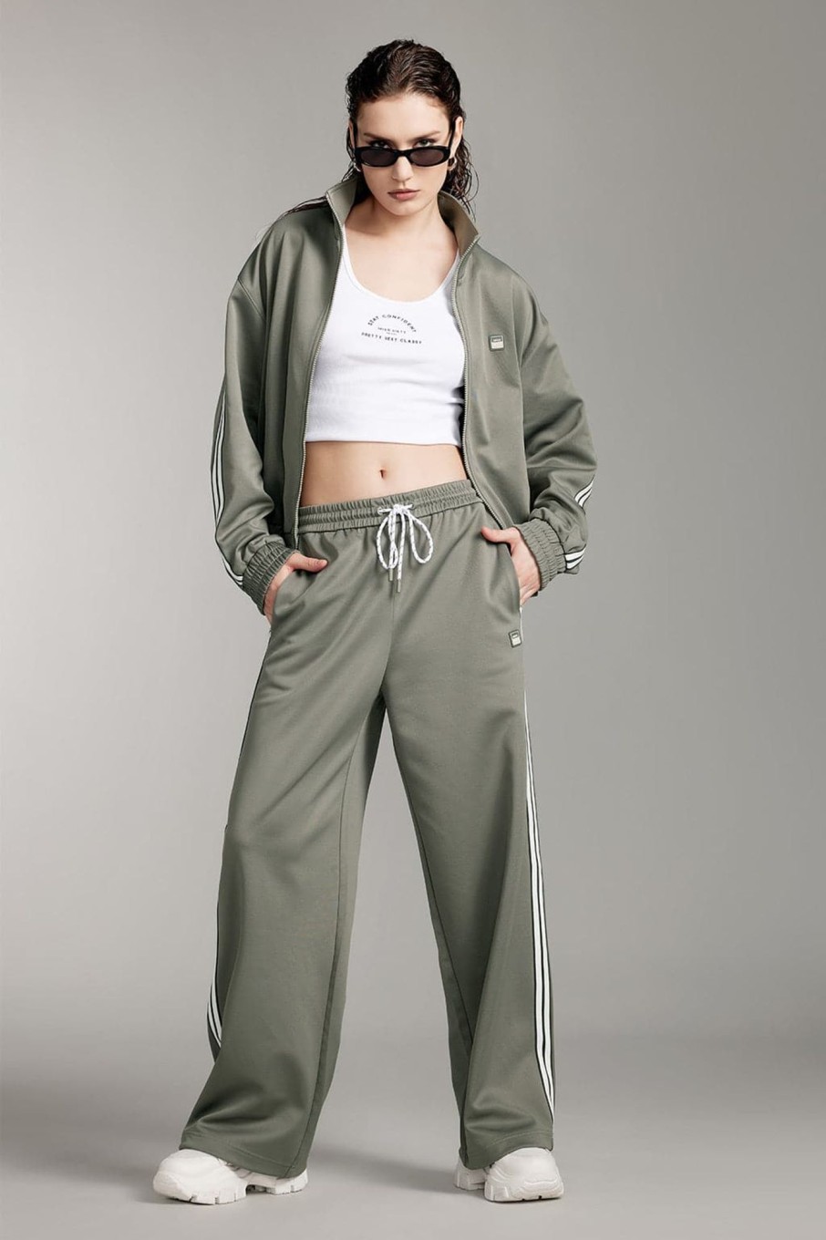 MISS SIXTY Pants & Jumpsuits | Elastic High-Waist Straight Leg Pants