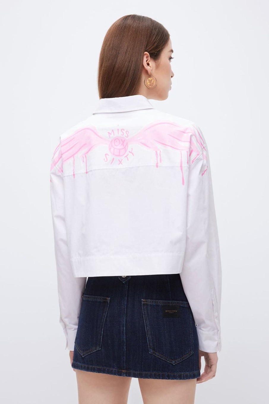 MISS SIXTY Spring-Summer | Miss Sixty X Andre Saraiva Capsule Collection Cropped Shirt White