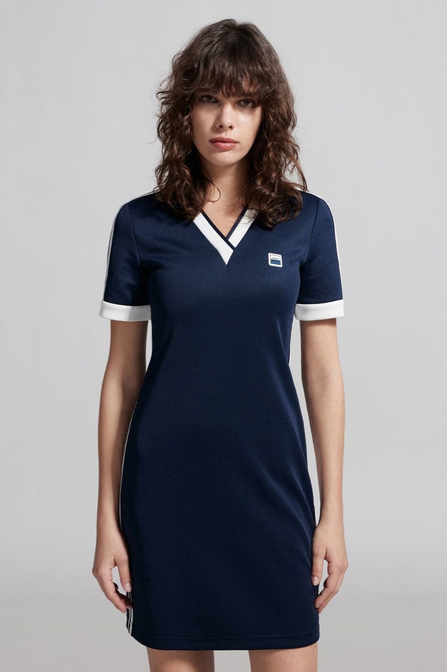 MISS SIXTY Dresses | Vintage Sporty Colour Contrast Dress Dark Blue