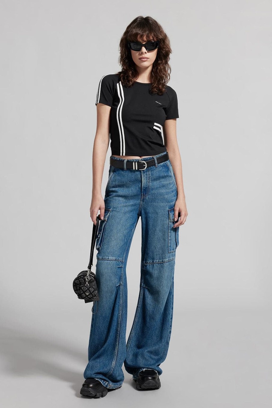 MISS SIXTY Straight | Vintage Cargo Style Straight Fit Jeans Middle Blue