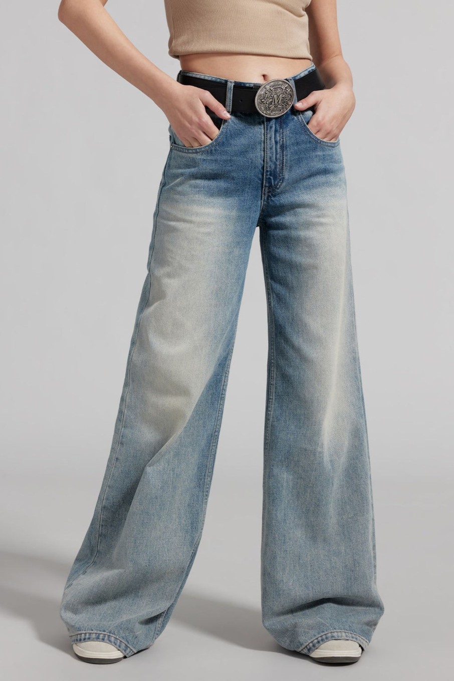 MISS SIXTY Straight | Vintage White Straight Jeans Light Blue