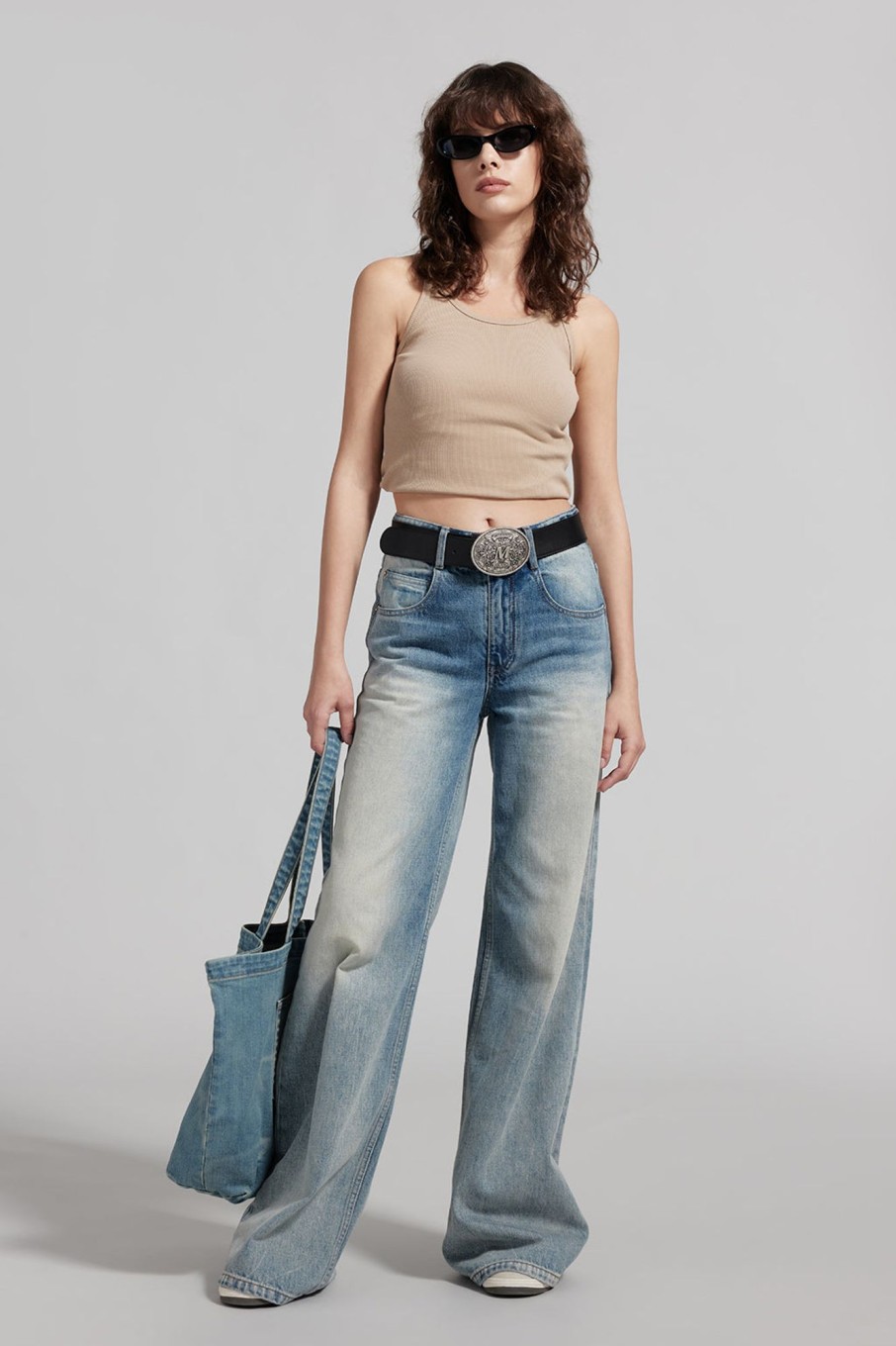 MISS SIXTY Straight | Vintage White Straight Jeans Light Blue