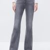 MISS SIXTY Flare | Retro Stretchy Slim Fit Flared Jeans With Acid Wash Black Fog