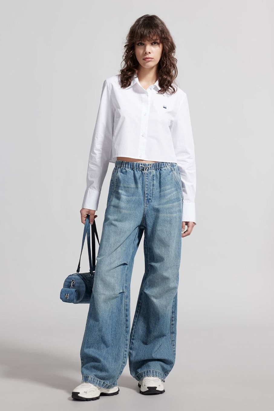 MISS SIXTY Straight | Elastic Waisted Sporty Jeans Light Blue