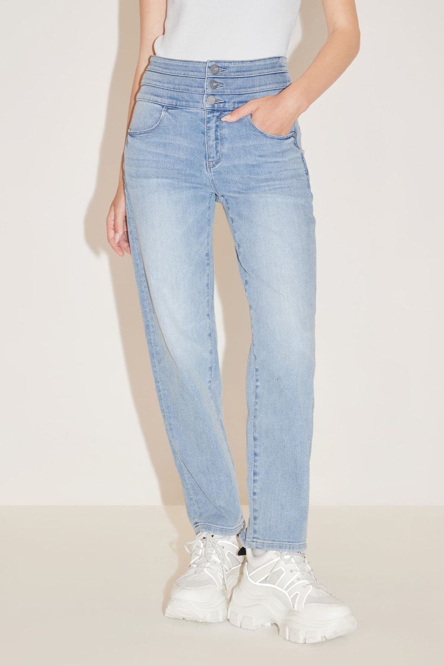 MISS SIXTY Straight | High Waist Jeans Light Blue