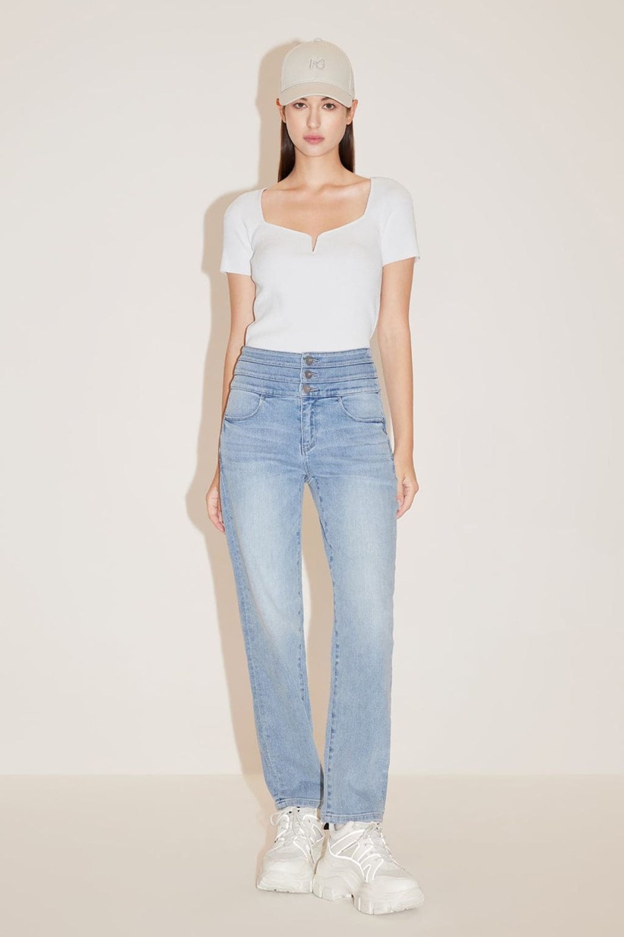 MISS SIXTY Straight | High Waist Jeans Light Blue