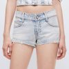 MISS SIXTY Low Waist | Low-Rise Denim Shorts Light Blue