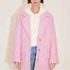 MISS SIXTY Jackets & Outerwears | Woolen Coat With Suit Collar Pink