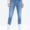 MISS SIXTY Low Waist | Vintage Blue Low Rise Zipper Jeans Middle Blue