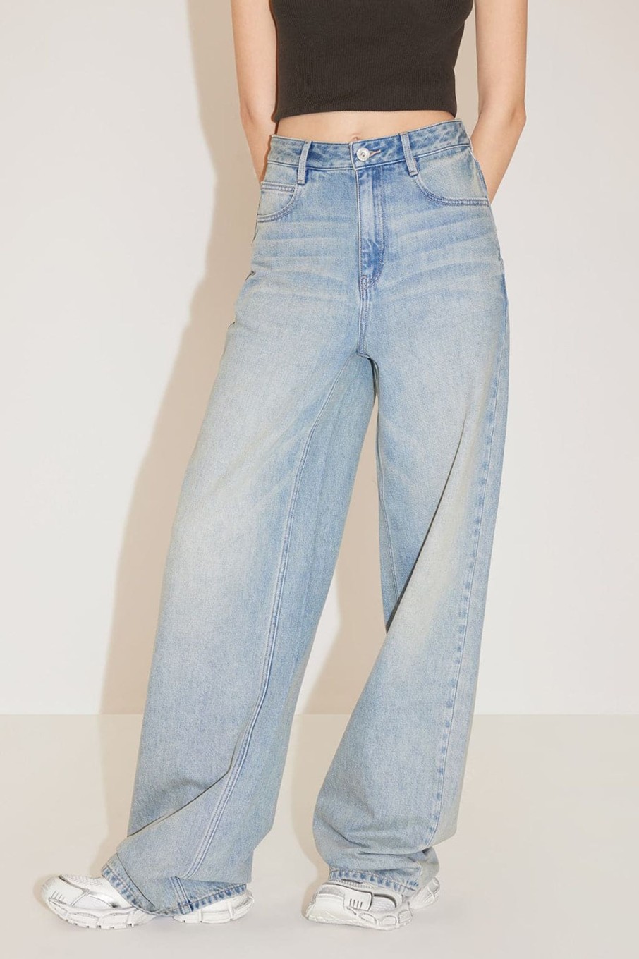 MISS SIXTY Wide Leg | High Waist Slimming Wide Leg Jeans Light Blue