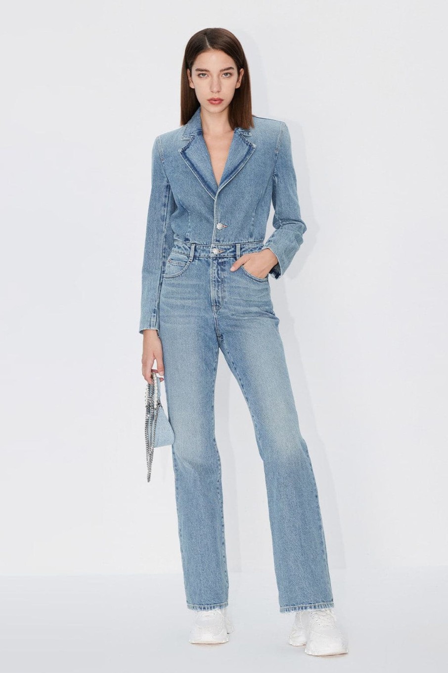 MISS SIXTY Pants & Jumpsuits | Vintage Denim Jumpsuit Light Blue