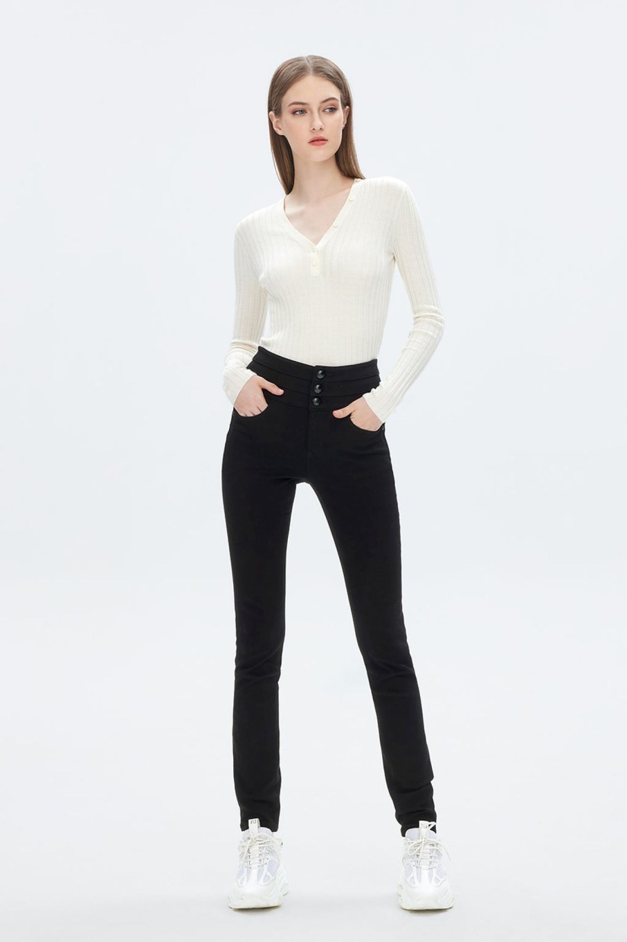 MISS SIXTY High Waist | Stretchy High Waist Skinny Jeans Black