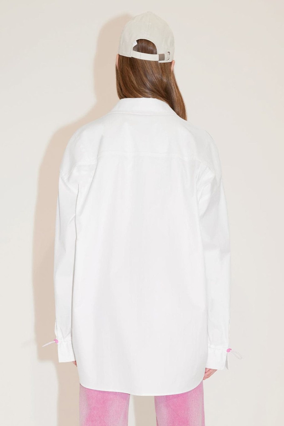 MISS SIXTY Tops | Long Sleeves Loose-Fitting Heart Shape Printed Shirt White