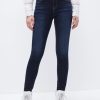 MISS SIXTY Push Up | High Waist Double Buttons Skinny Ankle Jeans Deep Blue