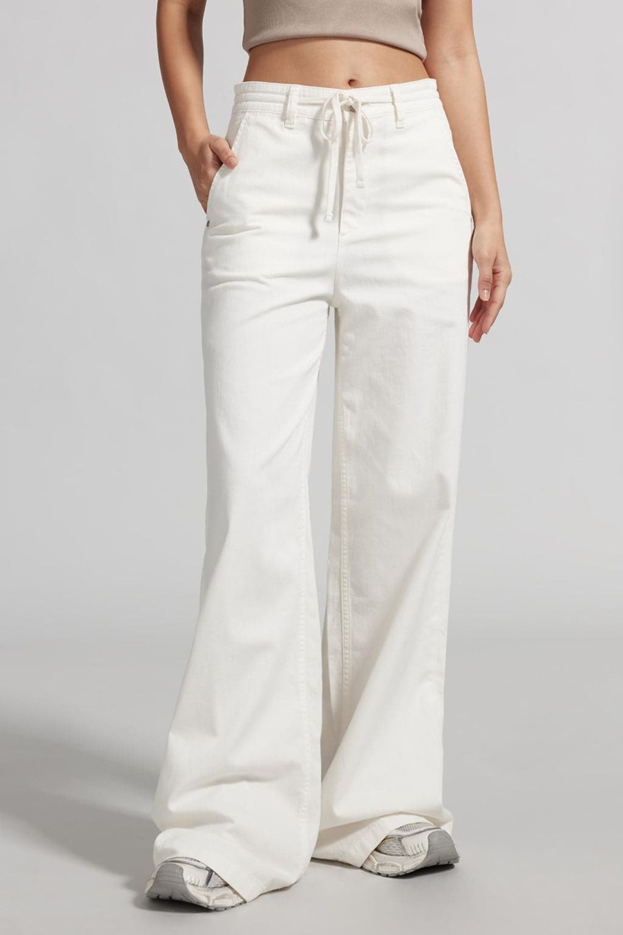 MISS SIXTY Wide Leg | Wide Leg Jeans With Drawstring White