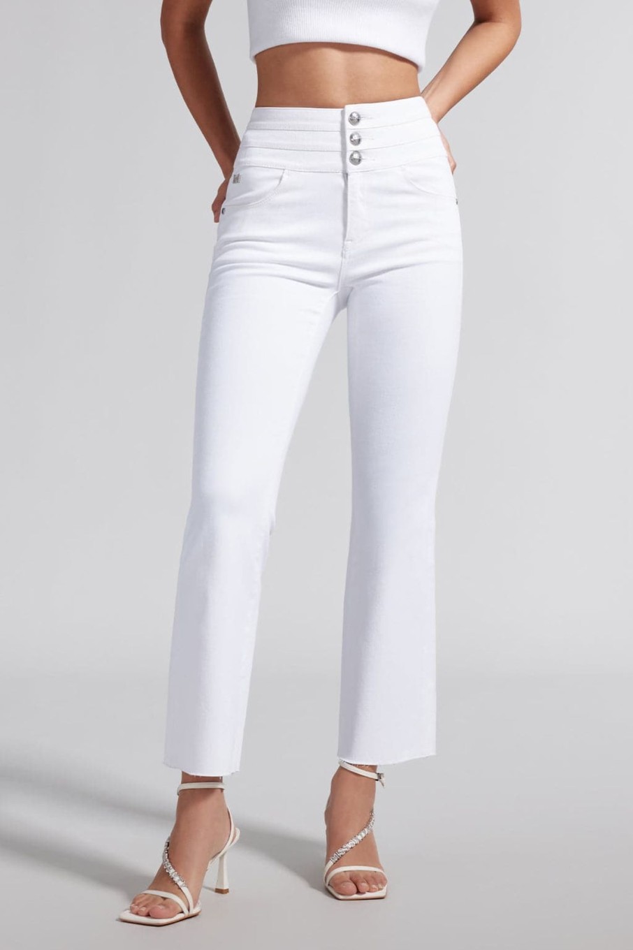 MISS SIXTY High Waist | High Waist Denim Jeans With Mulberry Silk White