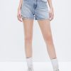 MISS SIXTY Shorts | Pure Cotton High Waist Slim Fit Denim Shorts Light Blue