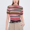 MISS SIXTY Sweaters | Colour Striped Panel Sweatshirt Multicolour