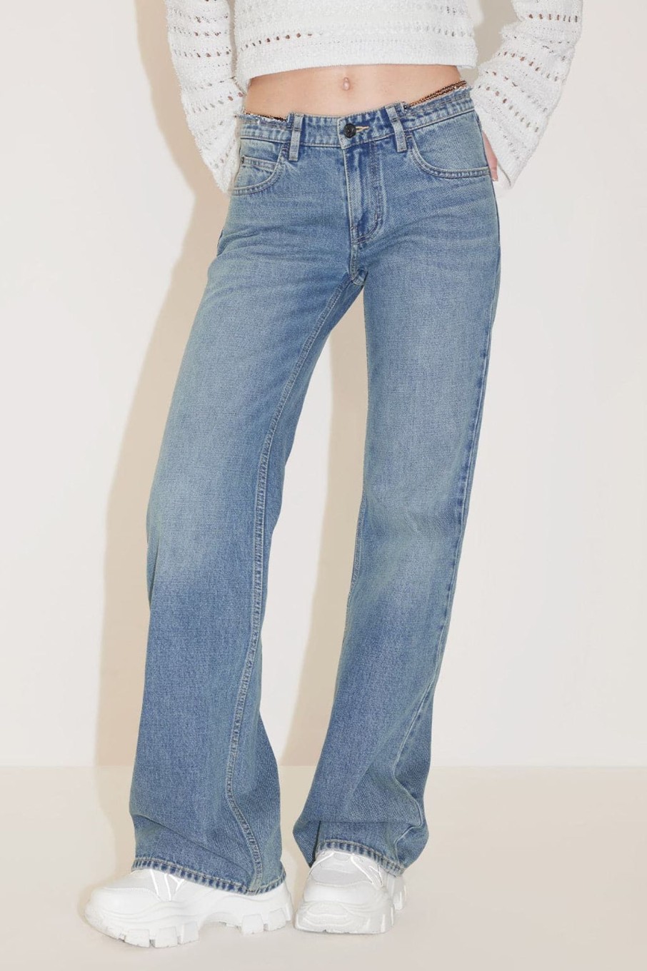 MISS SIXTY Flare | Bootcut Jeans With Waist Chain Middle Blue