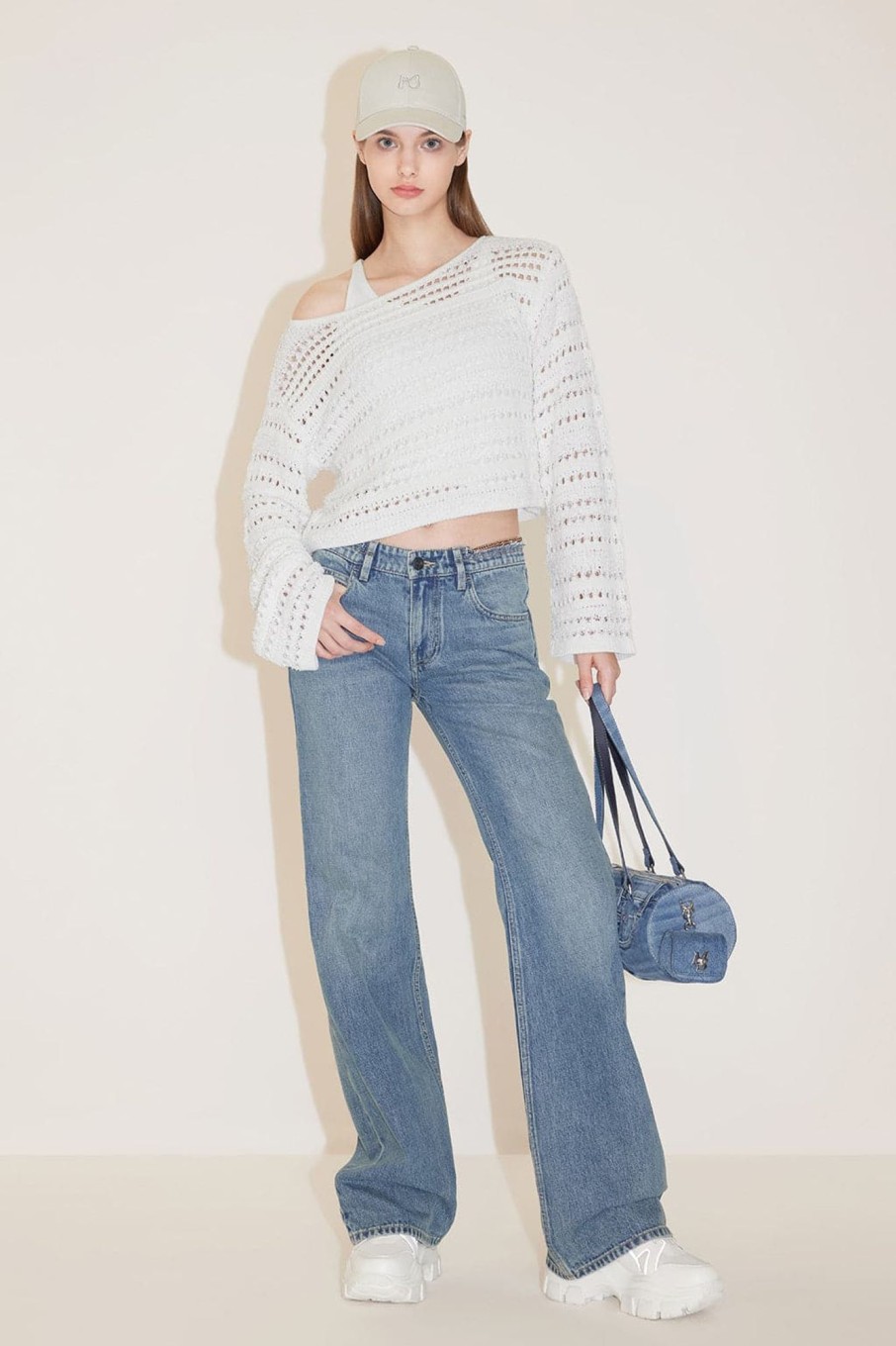 MISS SIXTY Flare | Bootcut Jeans With Waist Chain Middle Blue