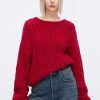 MISS SIXTY Sweaters | Vintage Round Neck Sweater In Red Bright Red