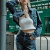 MISS SIXTY Jackets & Outerwears | Vintage Denim Short Jacket Middle Blue