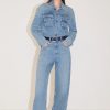 MISS SIXTY Pants & Jumpsuits | Vintage Cargo Style Denim Jumpsuit Middle Blue