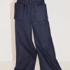 MISS SIXTY Wide Leg | Cargo Style Wide Leg Jeans With Pockets Black Blue