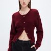 MISS SIXTY Sweaters | Round Neck Slim-Fit Cardigan With Gold Buttons