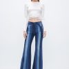 MISS SIXTY Flare | Retro Paneled Slight Flared Jeans Middle Blue