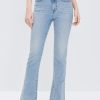 MISS SIXTY Flare | Vintage Flared Silk Blend Denim Jeans Light Blue