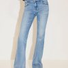 MISS SIXTY Flare | Double Waistband Bootcut Trousers Middle Blue