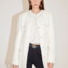 MISS SIXTY Jackets & Outerwears | French-Chic Round Collar Single-Breasted High-End Wool Coat White