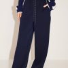 MISS SIXTY Pants & Jumpsuits | Striped Track Pant With Elastic Waist