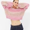 MISS SIXTY Sweaters | Retro Colorful Loose Casual Knitted Sweater Pink