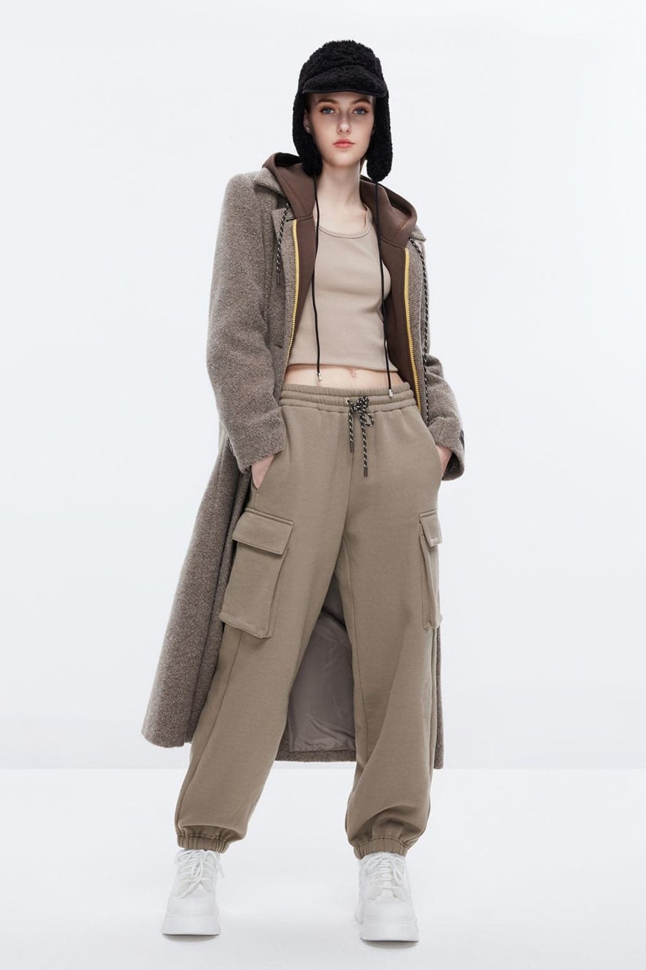 MISS SIXTY Jackets & Outerwears | Classic Long Fluid Woolen Coat