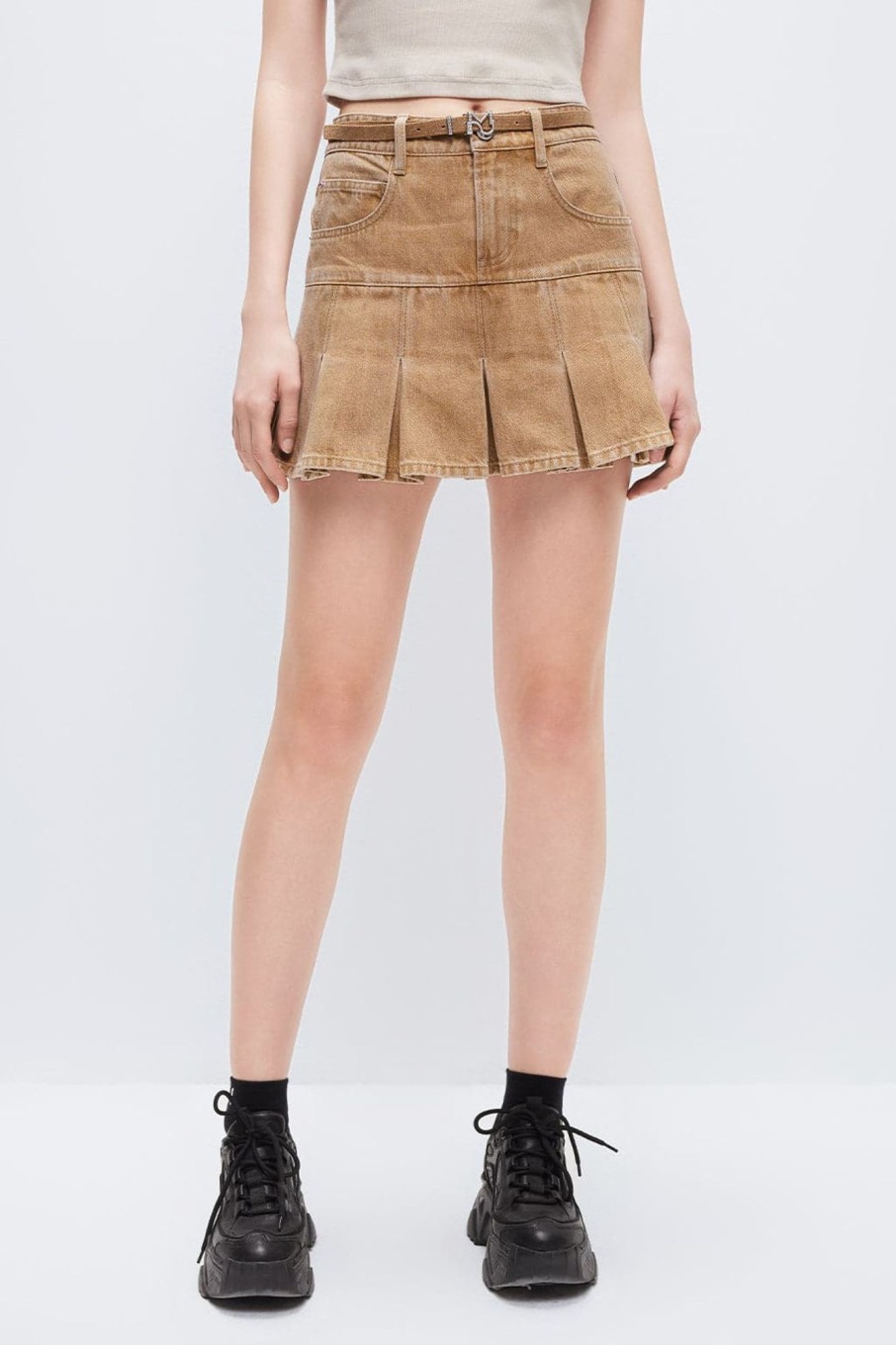 MISS SIXTY Skirts | Cargo Style Denim Skirt Khaki