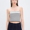 MISS SIXTY Sweaters | Striped Camisole Vest Black/White