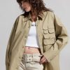 MISS SIXTY Tops | Vintage Cargo Style Pocket Shirt Army Green