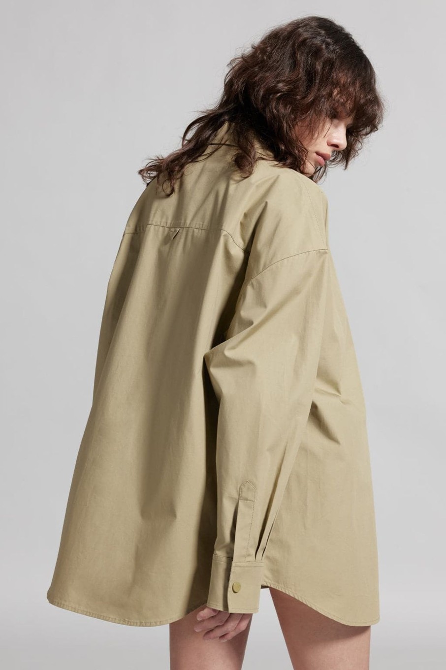 MISS SIXTY Tops | Vintage Cargo Style Pocket Shirt Army Green