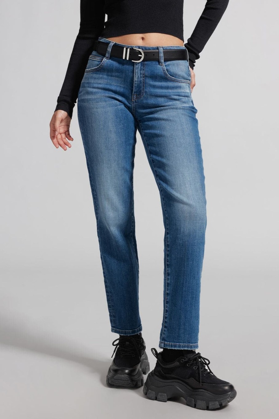 MISS SIXTY Straight | Vintage Navy Blue Straight Fit Jeans Middle Blue