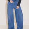 MISS SIXTY High Waist | Vintage Asymmetrical Street Style Jeans Middle Blue