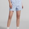 MISS SIXTY Shorts | Blue And White Striped Denim Shorts Blue/White