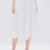 MISS SIXTY Skirts | Pleated Dress With Jacquard Ruffles Bright White