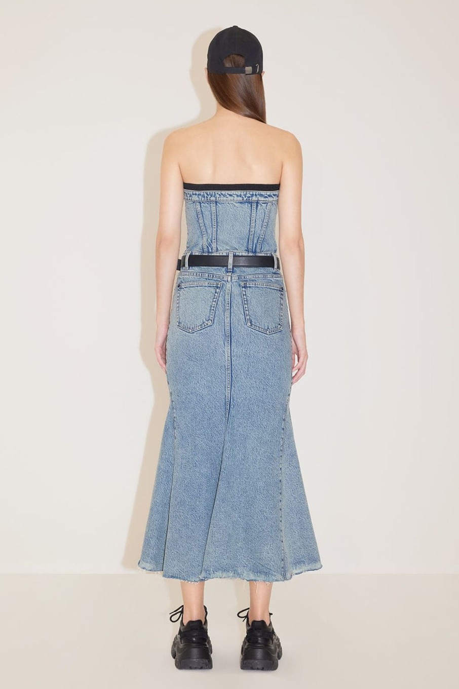 MISS SIXTY Dresses | Sexy Strapless Denim Fishtail Dress Middle Blue