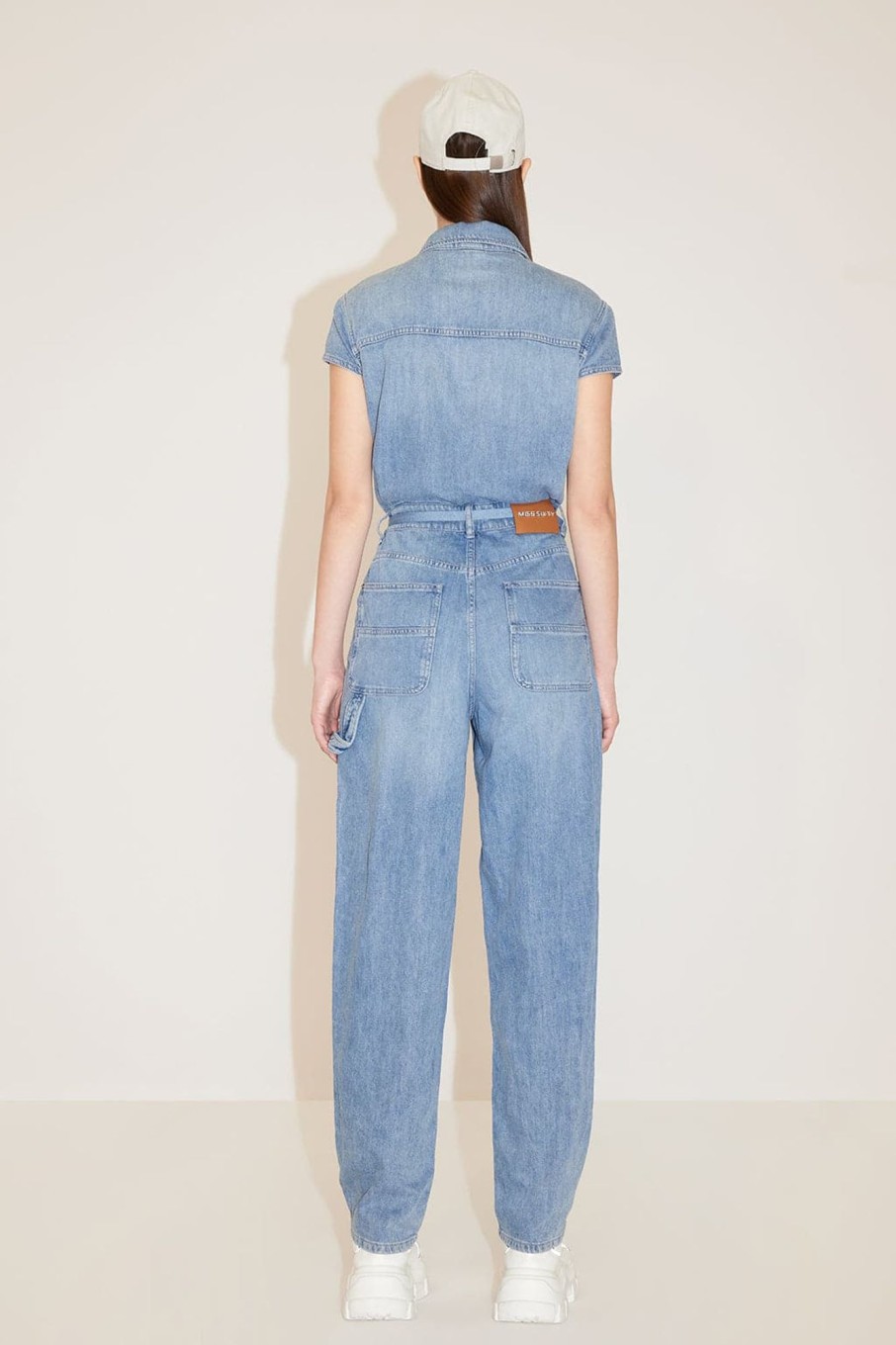 MISS SIXTY Pants & Jumpsuits | Acetate Denim Jumpsuit Light Blue