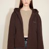 MISS SIXTY Jackets & Outerwears | Hooded Drawstring Loose-Fit Slightly Dropped Shoulder Cargo Style Casual Hoodie Jacket