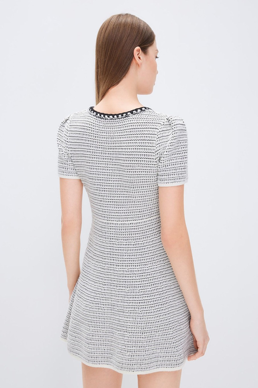 MISS SIXTY Dresses | Black U0026 White Color-Blocking Knit Dress Black/White