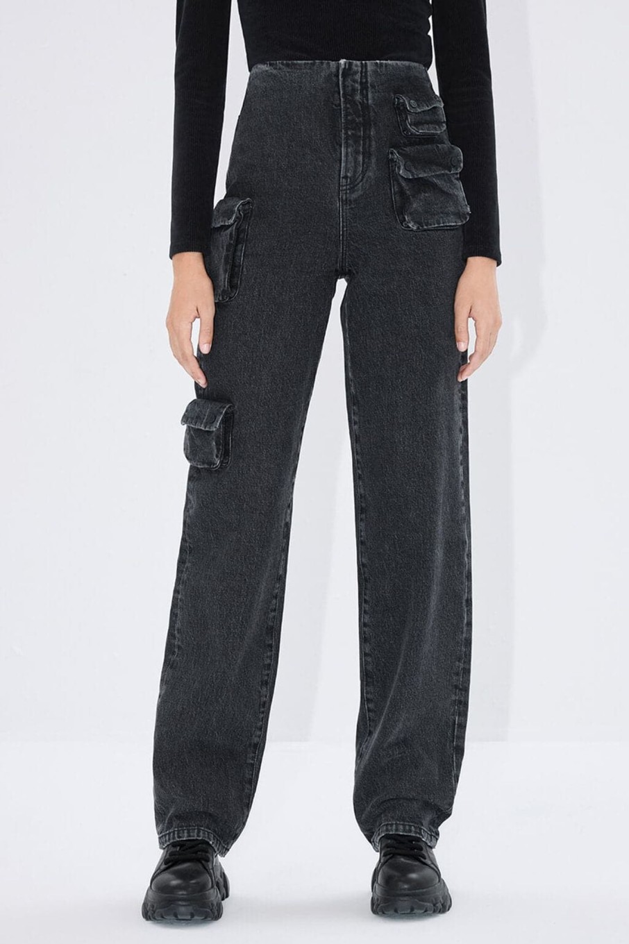 MISS SIXTY High Waist | High Waist Jeans With Pockets Black